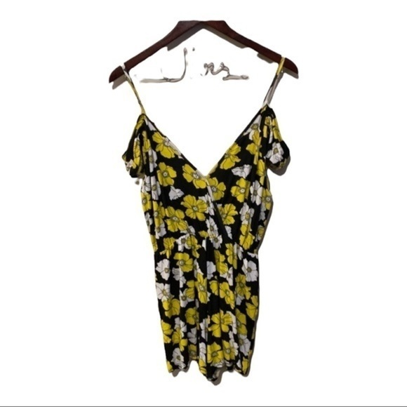 Boohoo Floral Off Shoulder Romper - Picture 1 of 5